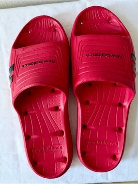 New Balance Hot Pink Slide Sandals